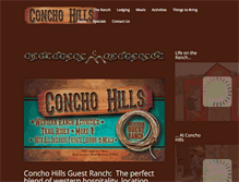 Tablet Screenshot of conchohillsranch.com